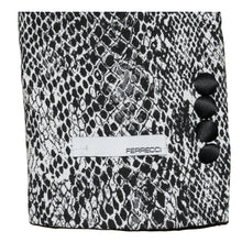 Load image into Gallery viewer, Ash Black and White Snake Skin Tuxedo Blazer - Ferrecci USA