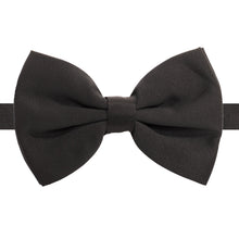 Load image into Gallery viewer, Axis Black Adjustable Satin Bowtie - Ferrecci USA