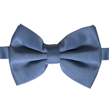 Load image into Gallery viewer, Axis Navy Blue Adjustable Satin Bowtie - Ferrecci USA