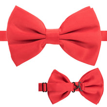 Load image into Gallery viewer, Axis Red Adjustable Satin Bowtie - Ferrecci USA