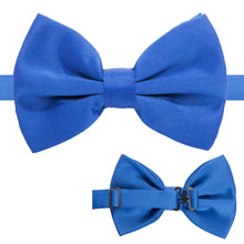Load image into Gallery viewer, Axis Royal Blue Adjustable Satin Bowtie - Ferrecci USA