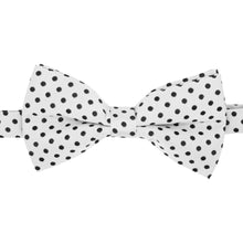 Load image into Gallery viewer, Turner White and Black Polkadot Bow Tie - Ferrecci USA