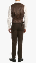 Load image into Gallery viewer, Bradford Cognac Slim Fit 3 Piece Tweed Suit - Ferrecci USA