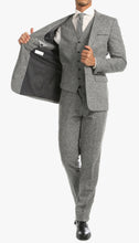Load image into Gallery viewer, Bradford Grey Slim Fit 3 Piece Tweed Suit - Ferrecci USA