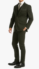 Load image into Gallery viewer, Bradford Hunter Green Slim Fit 3 Piece Tweed Suit - Ferrecci USA