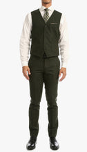 Load image into Gallery viewer, Bradford Hunter Green Slim Fit 3 Piece Tweed Suit - Ferrecci USA