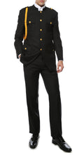 Load image into Gallery viewer, Ferrecci Mens Black Military Cadet Uniform - Ferrecci USA