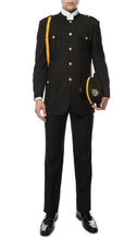 Load image into Gallery viewer, Ferrecci Mens Black Military Cadet Uniform - Ferrecci USA