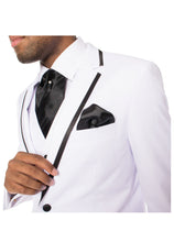 Load image into Gallery viewer, Celio White & Black 3 piece Slim Fit Tuxedo - Ferrecci USA