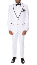 Load image into Gallery viewer, Celio White & Black 3 piece Slim Fit Tuxedo - Ferrecci USA