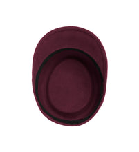 Load image into Gallery viewer, Modern Conductor Train Engineer Hat - Burgundy - Ferrecci USA