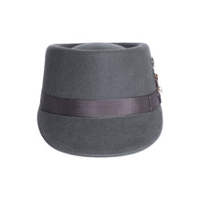 Load image into Gallery viewer, Modern Conductor Train Engineer Hat - Charcoal - Ferrecci USA