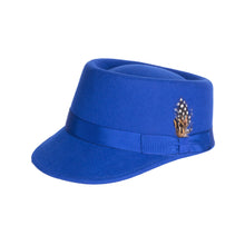 Load image into Gallery viewer, Modern Conductor Train Engineer Hat - Royal Blue - Ferrecci USA