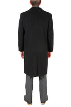 Load image into Gallery viewer, Creed Men's Wool Black Tone Stripe Top Coat - Ferrecci USA