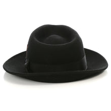 Load image into Gallery viewer, Crushable Fedora Hat in Black - Ferrecci USA