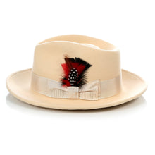 Load image into Gallery viewer, Crushable Tan Fedora Hat - Ferrecci USA