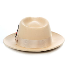 Load image into Gallery viewer, Crushable Tan Fedora Hat - Ferrecci USA