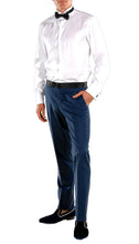 Load image into Gallery viewer, Crisp Dark Blue Slim Fit Peak Lapel 2 Piece Tuxedo - Ferrecci USA