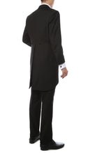 Load image into Gallery viewer, Mens Black Cutaway Regular Fit 2 Piece Tuxedo Suit - Ferrecci USA