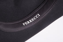 Load image into Gallery viewer, Black Crushable Wool Western Dakota Cowboy Hat - Ferrecci USA