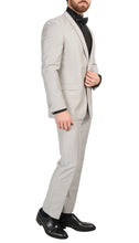 Load image into Gallery viewer, Mens Daxson Grey Slim Fit Shawl Collar 3pc Tuxedo - Ferrecci USA