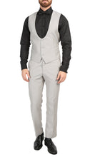 Load image into Gallery viewer, Mens Daxson Grey Slim Fit Shawl Collar 3pc Tuxedo - Ferrecci USA