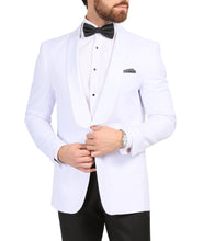Load image into Gallery viewer, Ferrecci Men's Echo White Slim Fit Shawl Lapel Tuxedo Dinner Jacket - Ferrecci USA