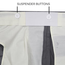 Load image into Gallery viewer, Premium White Regular Fit Suspender Ready Formal & Business Pants - Ferrecci USA