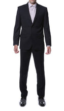 Load image into Gallery viewer, Ernesto Black Pinstripe Slim Fit 2 Piece Suit - Ferrecci USA
