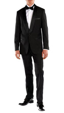 Load image into Gallery viewer, Falls Black Slim Fit 2 Piece Tuxedo - Ferrecci USA
