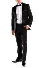 Load image into Gallery viewer, Falls Black Slim Fit 2 Piece Tuxedo - Ferrecci USA
