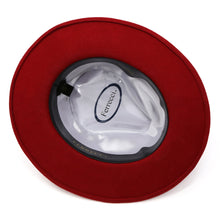 Load image into Gallery viewer, Ferrecci Red w Black Band Premium Wool Fedora Hat - Ferrecci USA