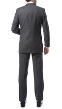 Load image into Gallery viewer, Mens 2 Button Heather Grey Regular Fit Suit - Ferrecci USA