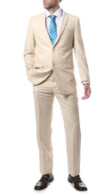 Load image into Gallery viewer, Mens 2 Button Tan Regular Fit Suit - Ferrecci USA