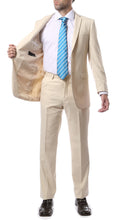 Load image into Gallery viewer, Mens 2 Button Tan Regular Fit Suit - Ferrecci USA