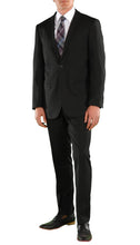 Load image into Gallery viewer, Black Regular Fit Suit 2 Piece Ford - Ferrecci USA