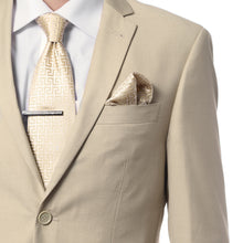Load image into Gallery viewer, FS22 Mens Tan Regular Fit 2 Piece Suit - Ferrecci USA