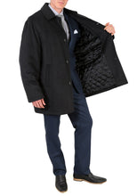 Load image into Gallery viewer, George Men's Wool Charcoal Top Coat - Ferrecci USA