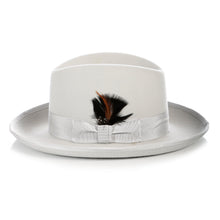 Load image into Gallery viewer, Ferrecci Premium Light Grey Godfather Hat - Ferrecci USA