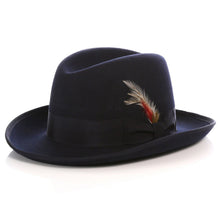 Load image into Gallery viewer, Ferrecci Premium Navy Godfather Hat - Ferrecci USA