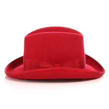 Load image into Gallery viewer, Ferrecci Wool Felt homburg Red Godfather Hat - Ferrecci USA