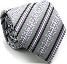 Load image into Gallery viewer, Premium Ziggy Striped Ties - Ferrecci USA