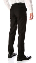 Load image into Gallery viewer, Ferrecci Men's Halo Black Slim Fit Flat-Front Dress Pants - Ferrecci USA