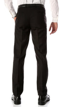 Load image into Gallery viewer, Ferrecci Men's Halo Black Slim Fit Flat-Front Dress Pants - Ferrecci USA