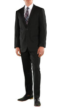 Load image into Gallery viewer, Hart Black Slim Fit 2 Piece Suit - Ferrecci USA