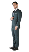 Load image into Gallery viewer, Ferrecci Hart 3 Piece Slim Fit Teal Suit - Ferrecci USA