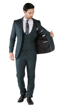 Load image into Gallery viewer, Ferrecci Hart 3 Piece Slim Fit Teal Suit - Ferrecci USA