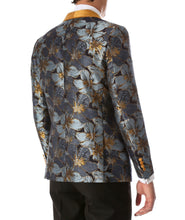 Load image into Gallery viewer, Men's Blue Hugo Floral Modern Fit Shawl Collar Tuxedo Blazer - Ferrecci USA