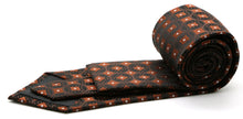 Load image into Gallery viewer, Mens Dads Classic Brown Geometric Pattern Business Casual Necktie & Hanky Set I-2 - Ferrecci USA