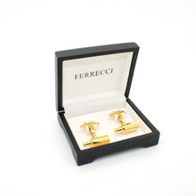 Load image into Gallery viewer, Goldtone Bottle Cuff Links With Jewelry Box - Ferrecci USA